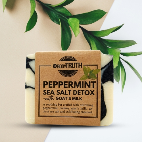 Peppermint Sea Salt Detox Soap — Bodytruth