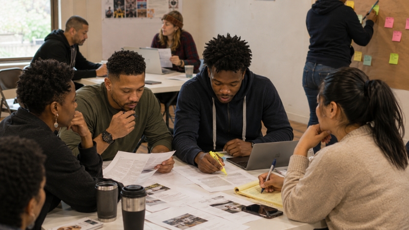 Nonprofit leaders building grant proposals and organizational capacity